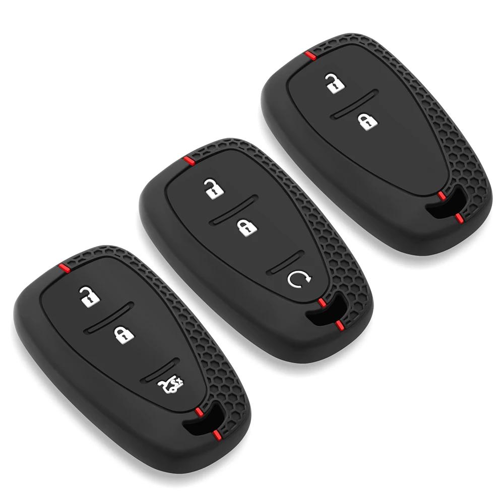 Silikon-Autoschlüsselabdeckung für Chevrolet Malibu Blazer Traverse Cruze Spark Sonic Camaro Volt Bolt Trax Seeker Onix Equino Orlando