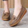 Scarpe Basse da Donna Mocassini Scarpe da Guida in Pelle Mocassini Floreale Casual Slip-on Estive Scarpe da Infermiera per Madre Taglie Grandi