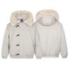 Unisex Oversized Hooded Parka With Faux Fur Collar Winter Thick Warm Cotton Padded Coat Streetwear Style