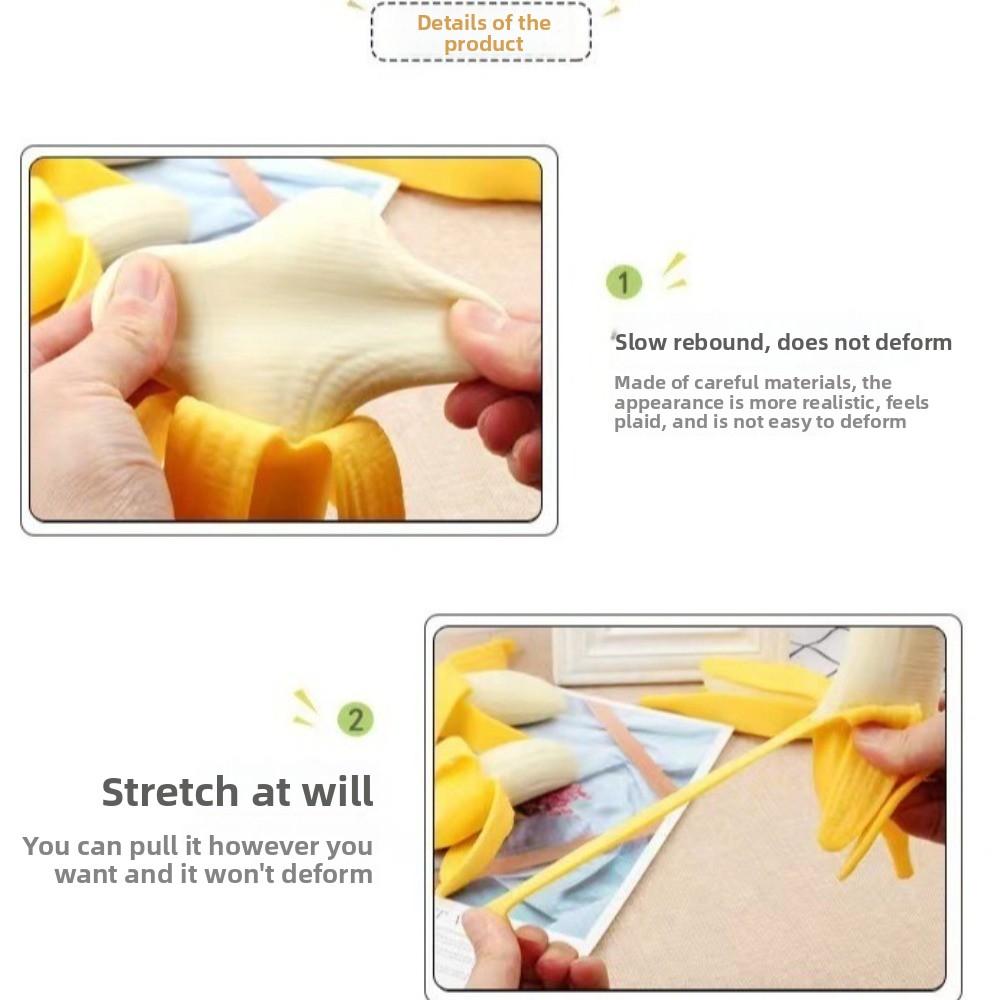 Spielzeug Spielzeug Angstlinderung Banane Quetschspielzeug Simulierte Banane Sensorischer Stressabbau Quetschball Langsamer Rückprall Fidget