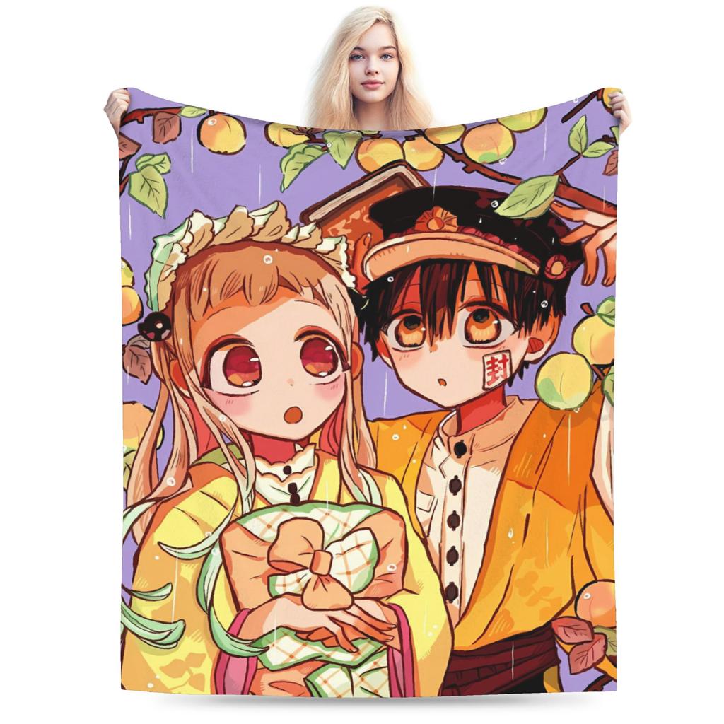 Toilet-Bound Hanako-kun Anime Blanket  Soft Warm Plush Bedding Throws For Couch Chair Sofa Bed Flannel Bedspread Bed Cover