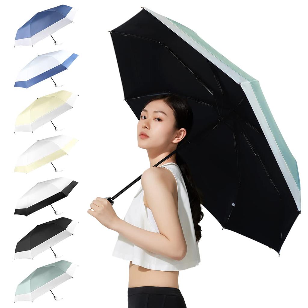 Peipai Folding Folding Folding For Both Sunny and Rainy One Automatic 8 UV Sunscreen Super Water Easy To Storage Pouch Included Umbrella, Umbrella,