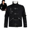 Michael Jackson Cosplay Stage Punk Jacket With Metal Details For Performers