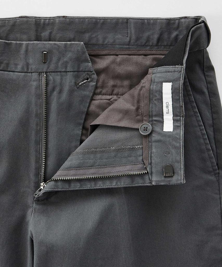 STCO Diems [Hidden Band] Bio-Washed Chino Pants Charcoal (Tapered Fit)_Dpavz02Csg