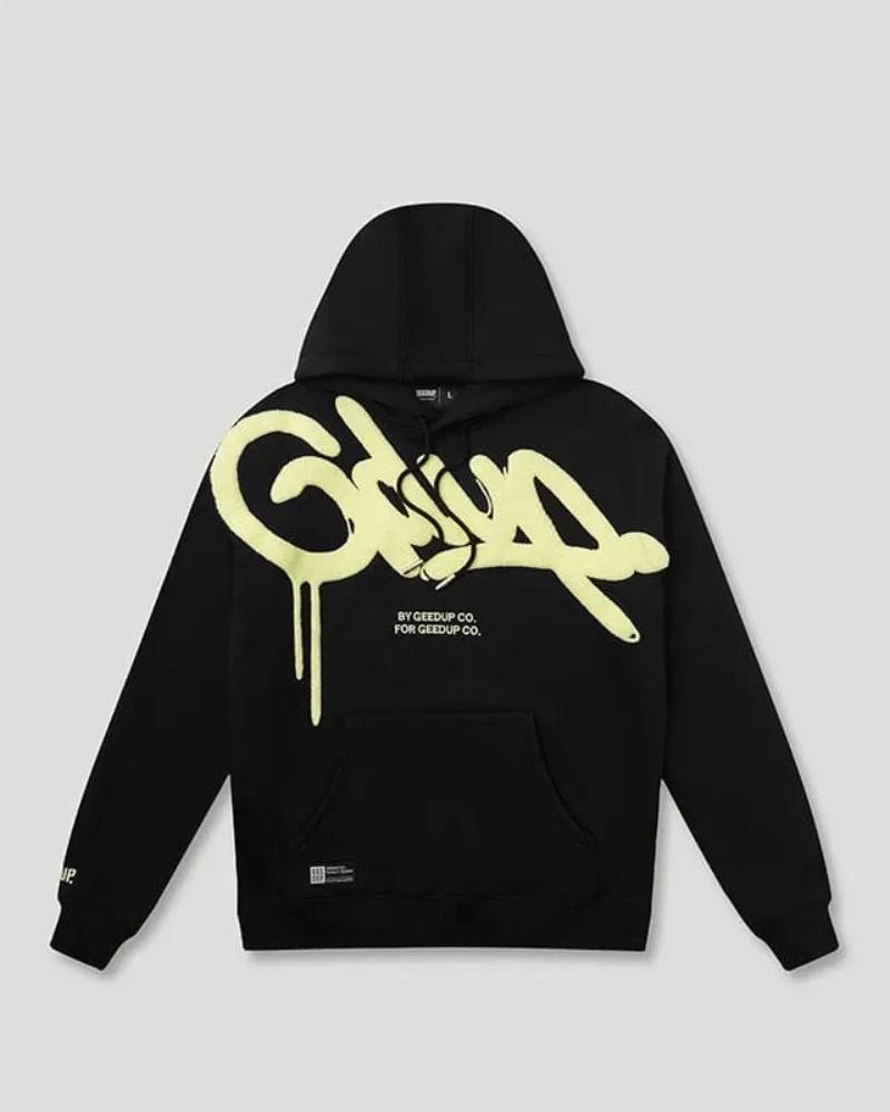 

American Street Hip-hop Colorful Letter Stripes Fashion Oversized Hoodie Men Harajuku Retro Punk Casual Loose Sweatshirt Women XL
