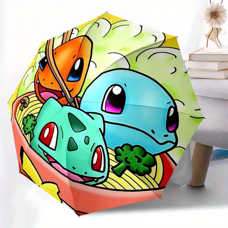 1pc Pokémon Automatic Open/close Folding Portable Umbrella with 8-Rib Structure for Women/Men, All-Season Use  a0901045