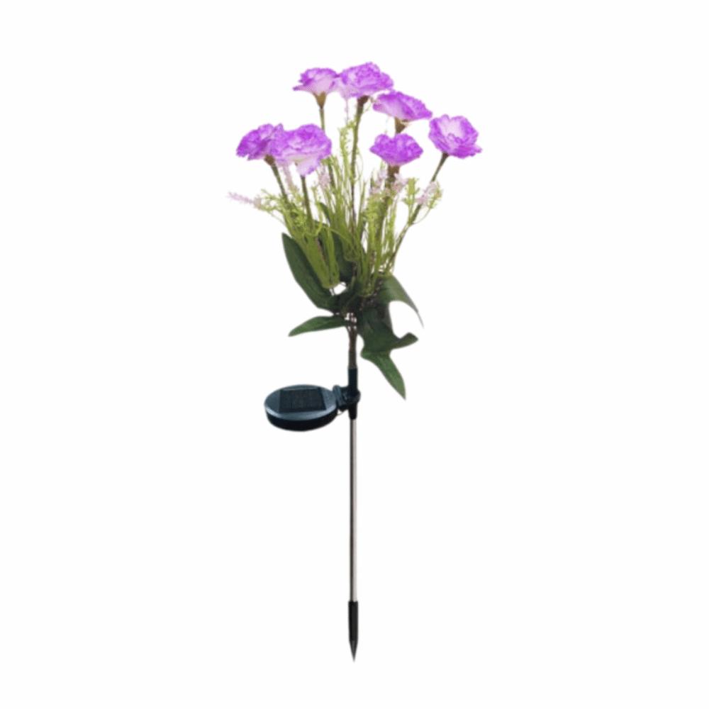 

Simulation Flower Outdoor Yard Lights 7 Heads Solar LED Lights Flower Lawn Lamp Outdoor Garden фиолетовый