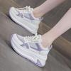 Thick-soled transparent net women's new single net casual fashion lightweight versatile small fragrant style sports dad shoes