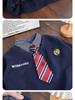 Boys' Autumn/Winter Long Sleeve Polo Hoodie with Tie and Velvety Inner Layer