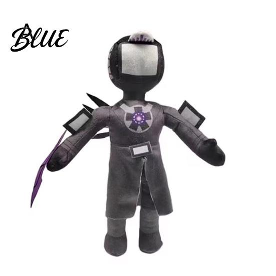 Playful Plush Doll TV Man Toy PP Cotton Fully Filled Speakerman Stuffed Plushie Collectible Gifts for Kids Fans Halloween Decoration Christmas