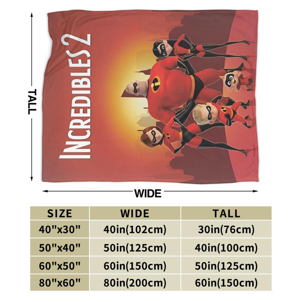 Gli Incredibili Mr. Incredibile Coperta Copriletto Flanella Cartone Animato Elastigirl Coperta Morbidissima per Letti Divani Trapunte