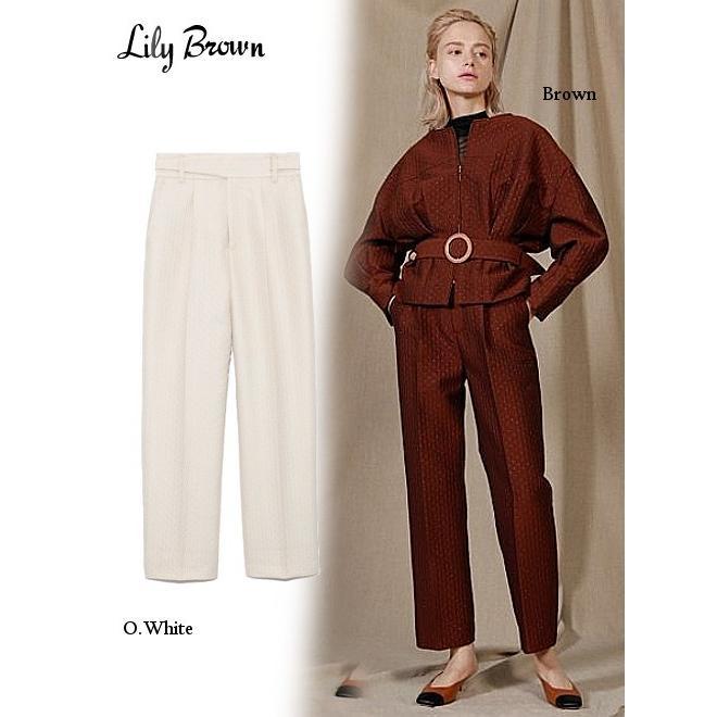 Lily Brown / Lily Brown Jacquard Center Press Pants 19 Autumn/Winter. LWFP196046 Pants Women s 40% OFF