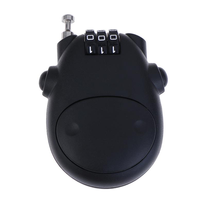 

Пароль навесной замок багаж металлический замок выдвижной замок для шлема мотоцикла велосипеда чёрный