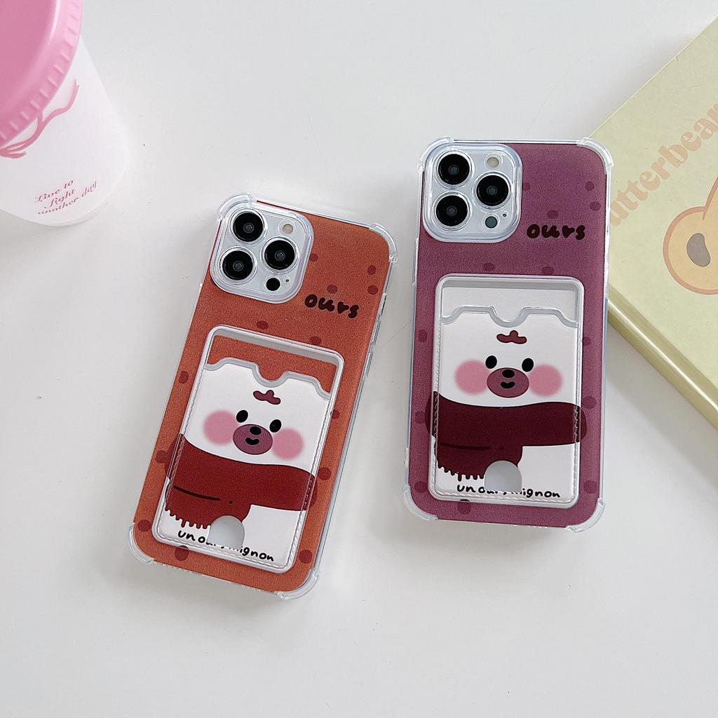 Etui Silikonowe z Kieszonką na Karty dla Samsung A54 A24 A14 Xiaomi Redmi Note 13 14 Oppo A78 A58 A38 Tecno Spark 10 Przezroczysty Bumper na Telefon