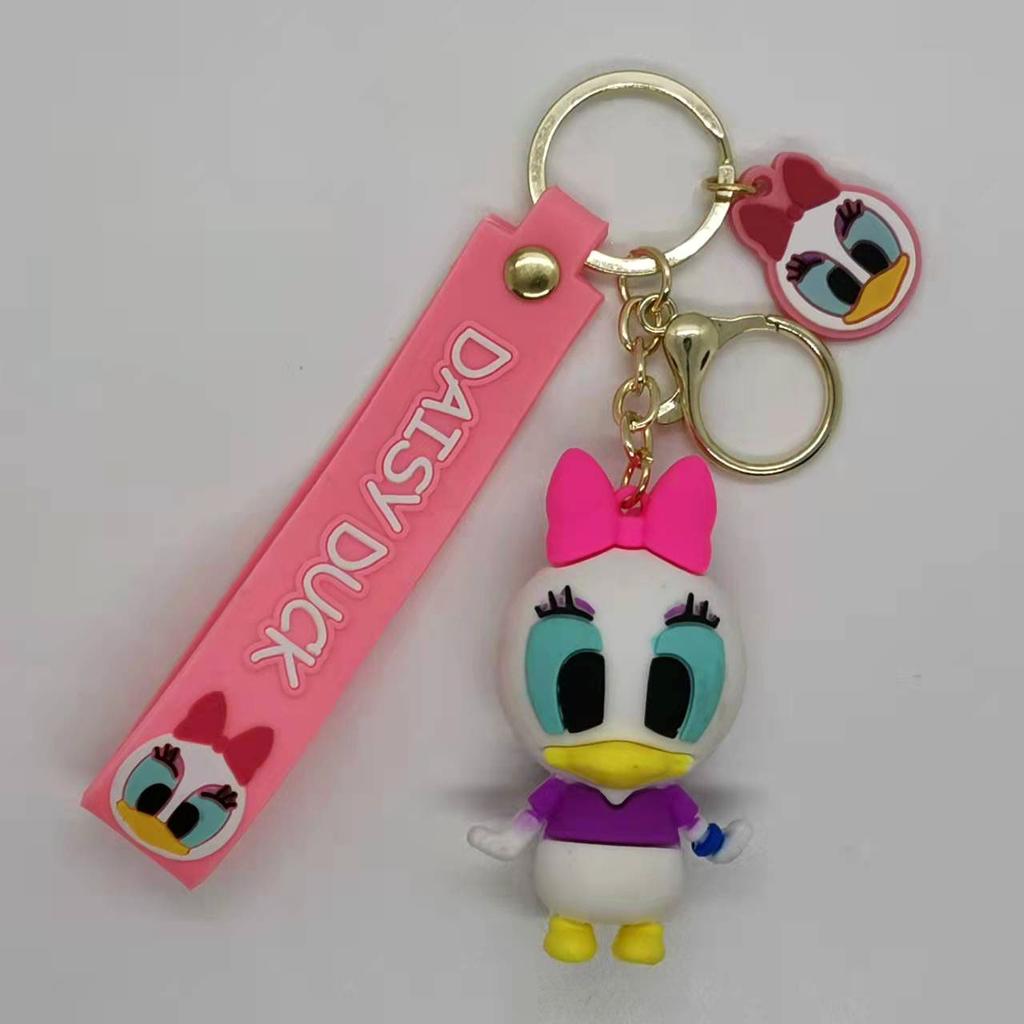 Creative Cartoon Cross Border Large Mickey Minnie Goofy Winnie The Bear Jumping Tiger Donald Duck Daisy Keychain Bag Y2k Fashion