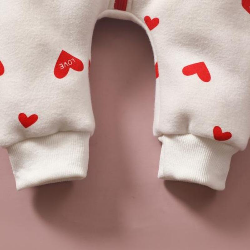 Salopetă caldă din bumbac pentru bebeluși, purtabilă, cu mânecă lungă, lavabilă