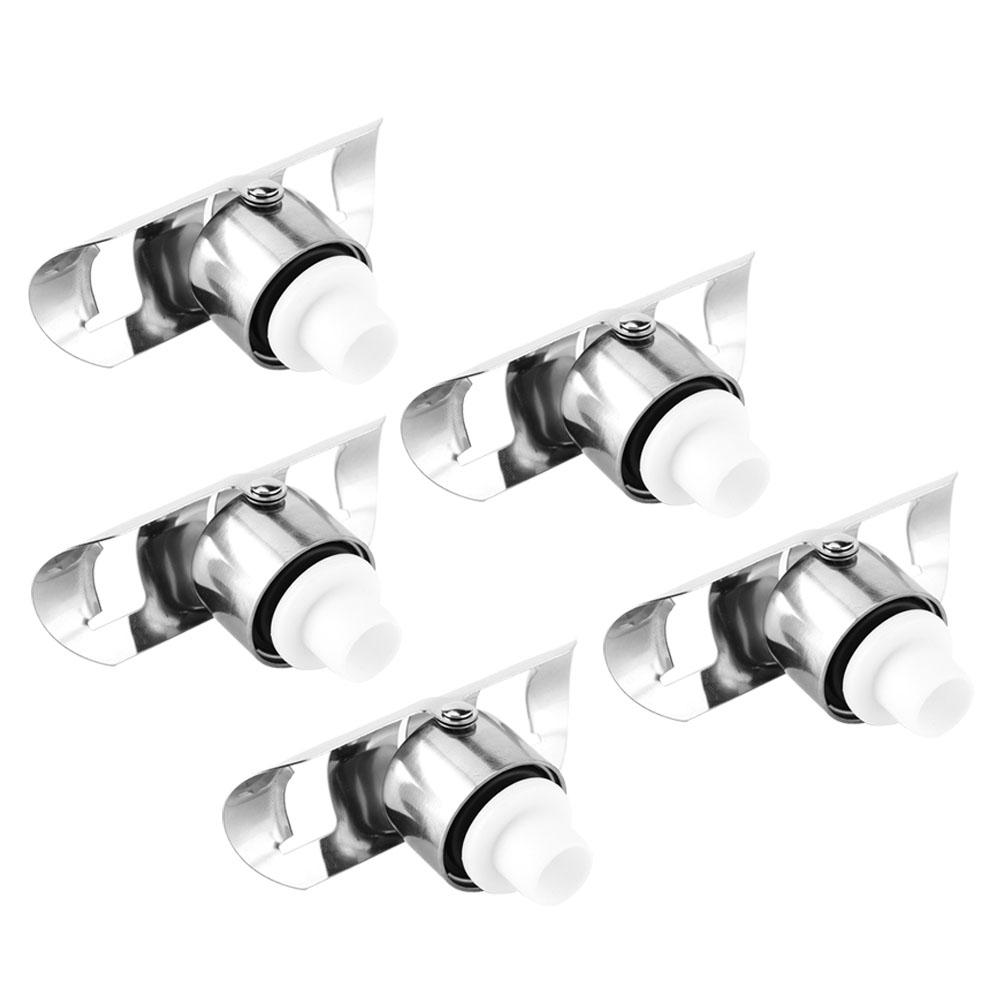 5PCS Stainless Steel Champagne Stopper Wine Drinks Bottle Plug Sealer for Home Bars Use