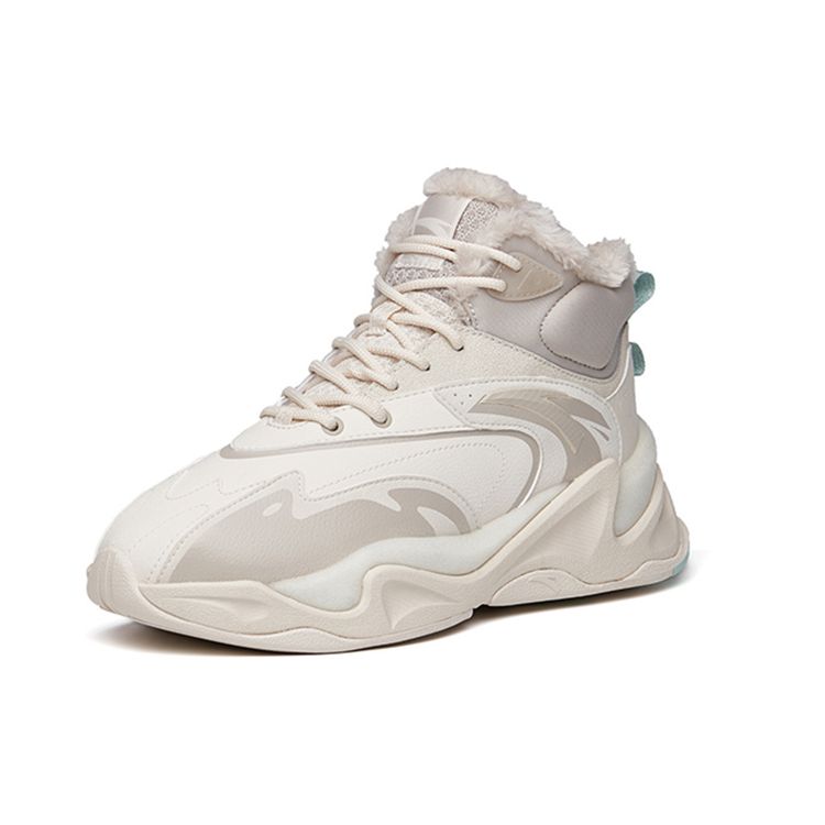 Anta Pulse Bequeme Warme High-Top Sportschuhe Herren Sneaker Schlammgrau 112148933R-3