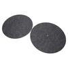 Vinyl Turntable Record Pad Prevent Static Reduce Vibration Soft LP Vinyl Record Player Slipmat 2pcs