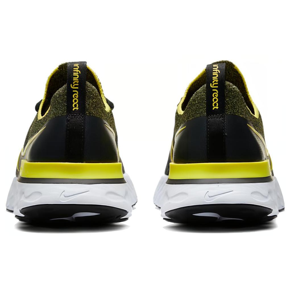 Nike React Infinity Run Flyknit Black Sonic Yellow