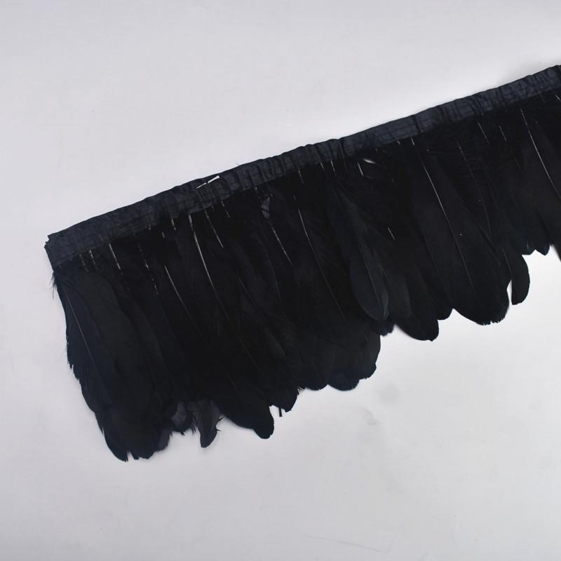 10Meters/Lot Goose Feather Trim Goose Feathers Clothing Sewing Wedding Feathers Decoration Feathers For Crafts Plumas Carnaval