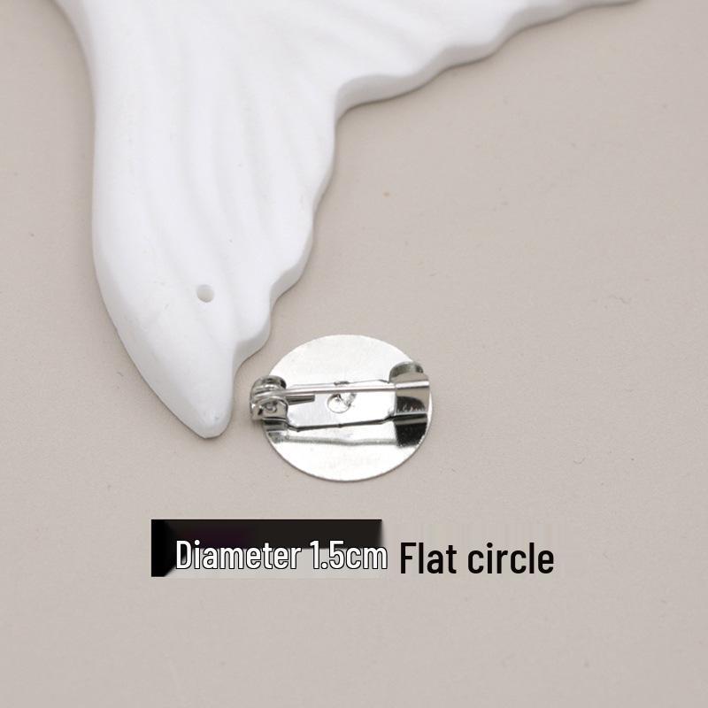 Handmade Lapel Flower Brooch Pin with Lock Clasp for DIY Hair Accessories