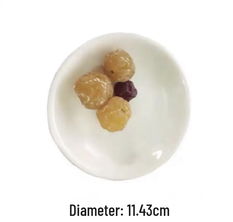 Porcelain Triple Compartment Sauce Dish