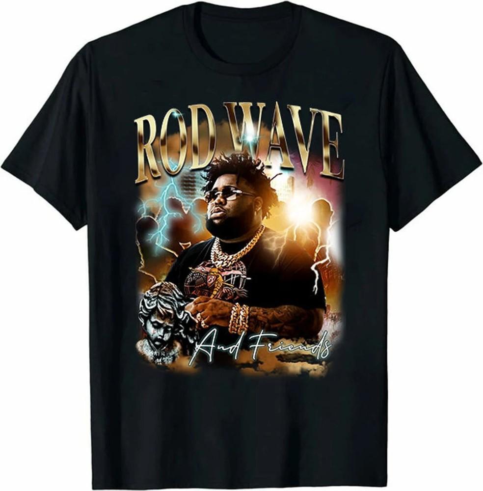 

SALE Vtg Rod Wave And Friends Heavy Cotton Black All Size Men Women Shirt Unisex T-Shirt S