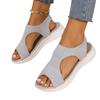Large size thick-soled fish mouth sandals fly-woven mesh breathable one-pedal mesh casual sandals women's shoes