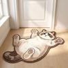 Anti-fouling Home Decor Carpet Non-Slip Cartoon Carpet Cute Cat-Shaped Area Rug  Living Rooms