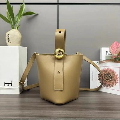 Luxusní dámská taška přes rameno Vysoká kvalita Značková Klasický design Kožená taška typu bucket Jednoduchá módní kožená dámská kabelka