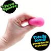 Needoh Mini Fuzz Ball Shaggy Spiky Textured Sensory Toy Soft Rubber Squeeze Fidget for Adult Office Stress Relief Anxiety Calm