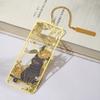 Metal Hollow Bookmark 3D Book Clip Retro Metal Bookmark  Stationery