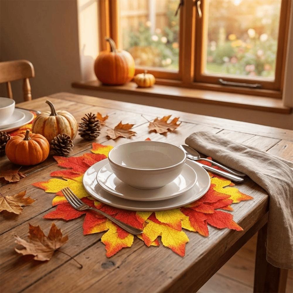 Quick Dry Thanksgiving Decorative Placemat Absorbent Kitchen Drying Mat Trivet Mat Home Decor