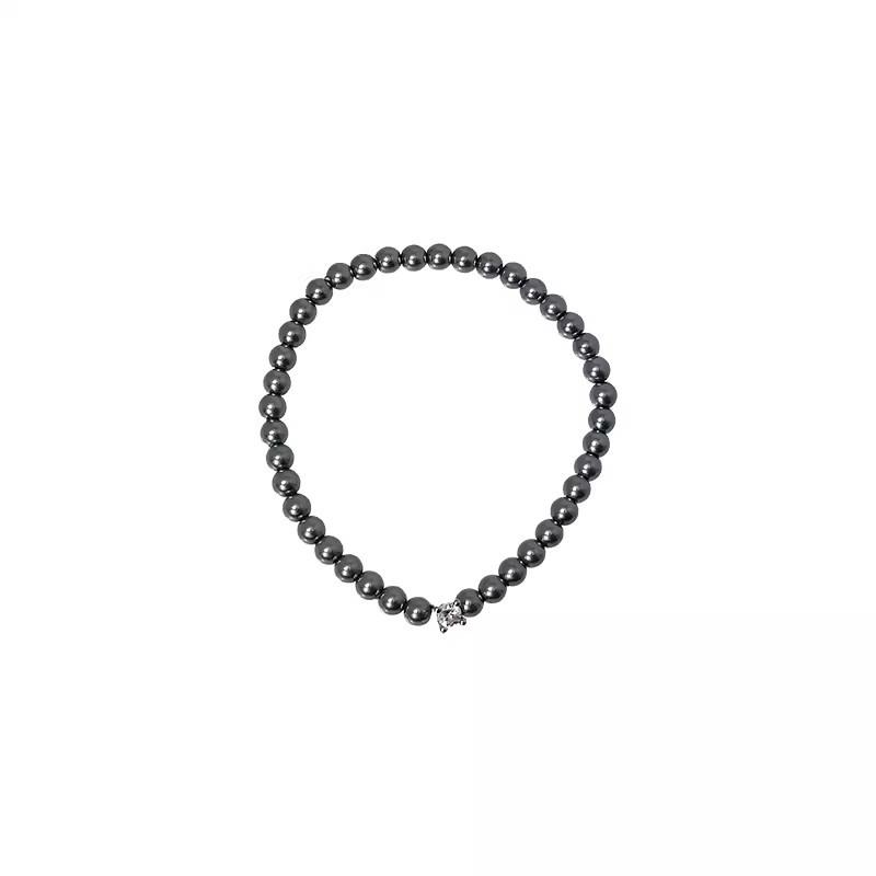 Retro Beaded Zirconia Pearl Hand Chain - Women's Unique Design Handcrafted High-End Bracelet with Simple Elegant Style Accessory