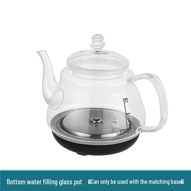 Fully Automatic Bottom-Fill Electric Glass Kettle Tea Set with Single Kettle Accessories Size: C02A