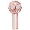 Portable Handheld Fan with Dual Motor Cooling, 4 Speed Quiet Mini Rechargeable Design for Travel Pink