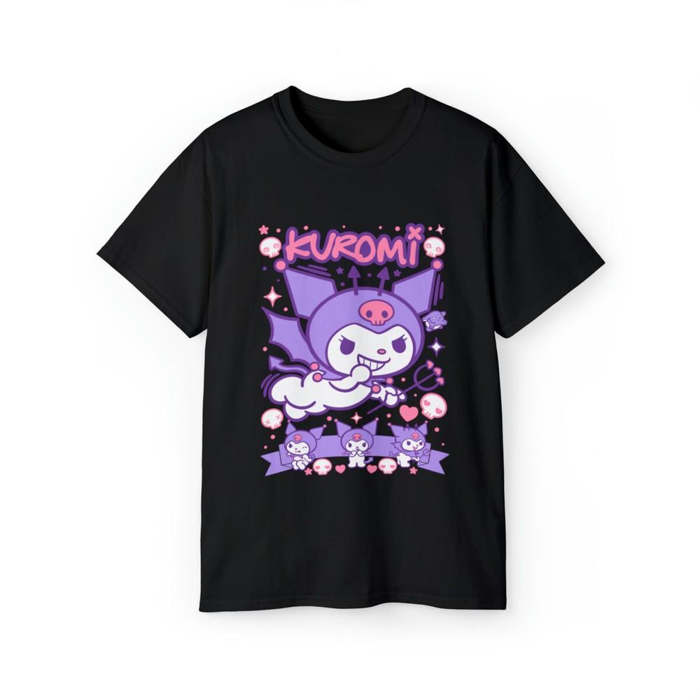 Kuromi TShirt My Melody and Kuromi Sanrio Anime Unisexga Girl Kawai Shirt All Size M