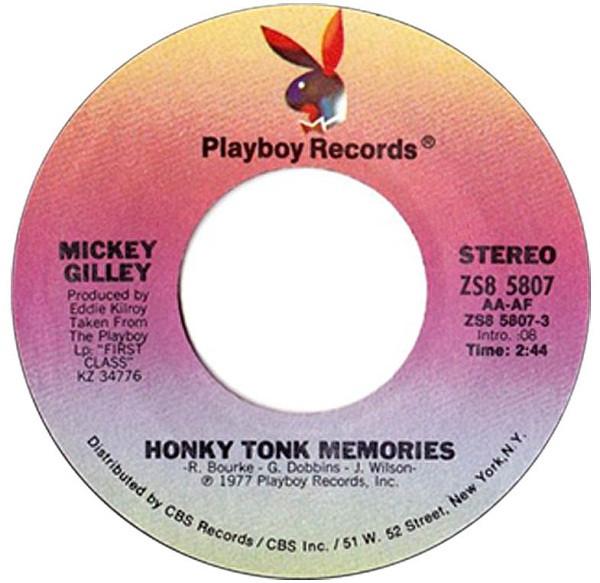 

7inch Record MICKEY GILLEY - Honky Tonk Memories ZS85807 Playboy Records 1977 US Country/Folk Used
