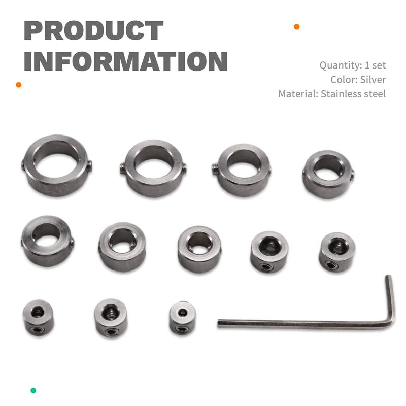 A74E-Drilling Limit Ring Collar Set 3-16Mm Drill Bit Depth Stop Bit Drilling Stop Ring