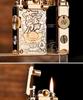 CHIEF CF708 Brass Engraved Windproof Kerosene Lighter with Rocker Ejection Ignition