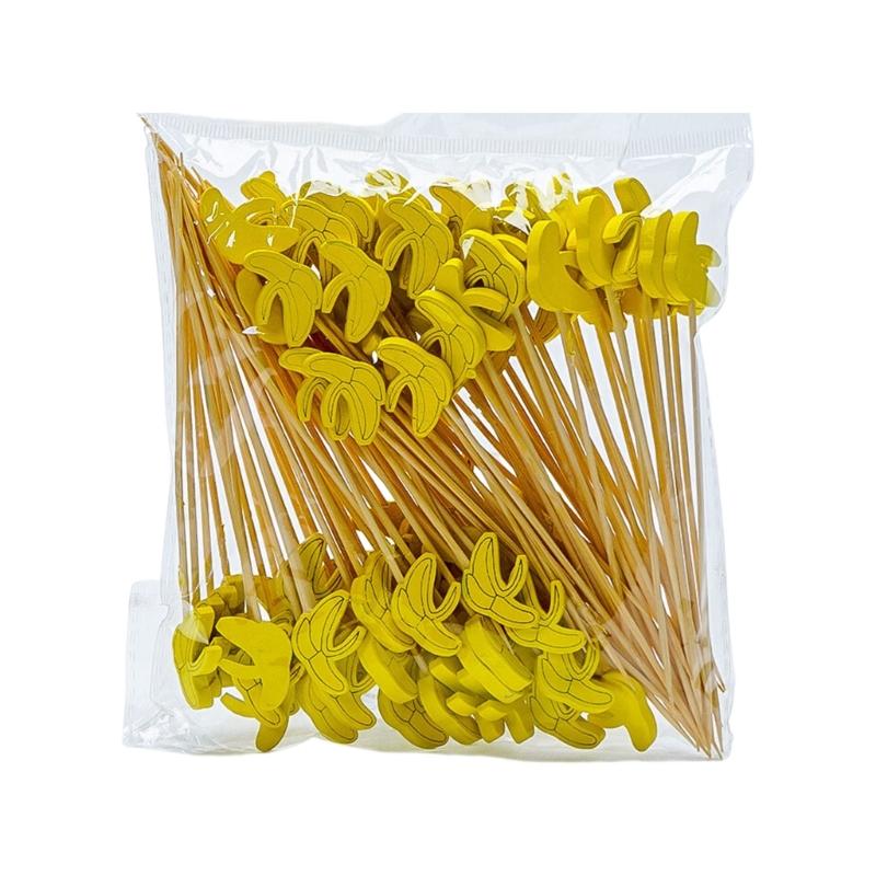 100 Count User Friendly Bamboos Skewers 12Cm Smooth Finishes Food Picks Dessert Serving Picks For Catering And Home