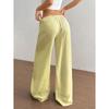 New Fashionable Women's Clothing, Elegant and Versatile, Elastic and Casual, Solid Color Pants, Wide Leg Pants