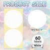 30/60Sheet Colored Dot Stickers Labels 4Inch Circle Price Sticker Self Adhesive Circle Tags Coding Labels for Organizing Sealing