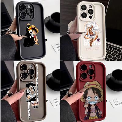 LZ28 One Piece Luffy Gear 5 Silicone Phone Case for Infinix Smart9 Hot 40i Tecno Camon20 Pro Moto G22 G30 OnePlus Google Pixel 9 Shockproof Back Cover