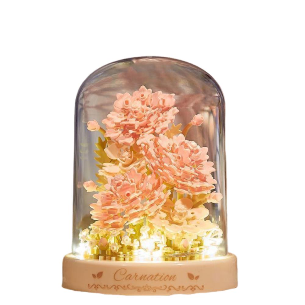 Exquisite Design Tree Building Block Kit With Ambient Light Flower Assembly Blocks Children Toy