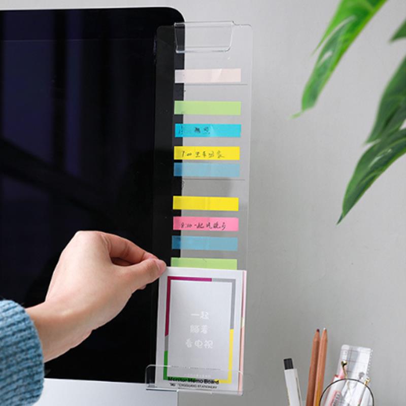 New Computer Monitor Notes Monitor Message Board Screen Memo Board Computer Sticky Note Holder Message Memo Panel for Office
