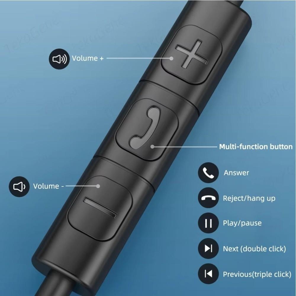 Stereo Sound In-Ear Earphones Noise Reduction Wired Earbuds Surround Sound Music Headset  Daily Use