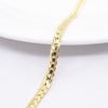 Fashion 18K Gold Plated DIY Bracelet 5M Side Hand Chain Jewelry for Women