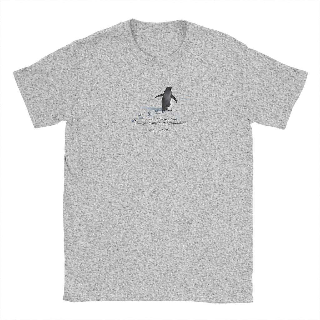 Nihilist Penguin But Why meme Unisex T Shirt  Casual Tees Short Sleeve Round Collar TShirt Pure Cotton Classic Clothing